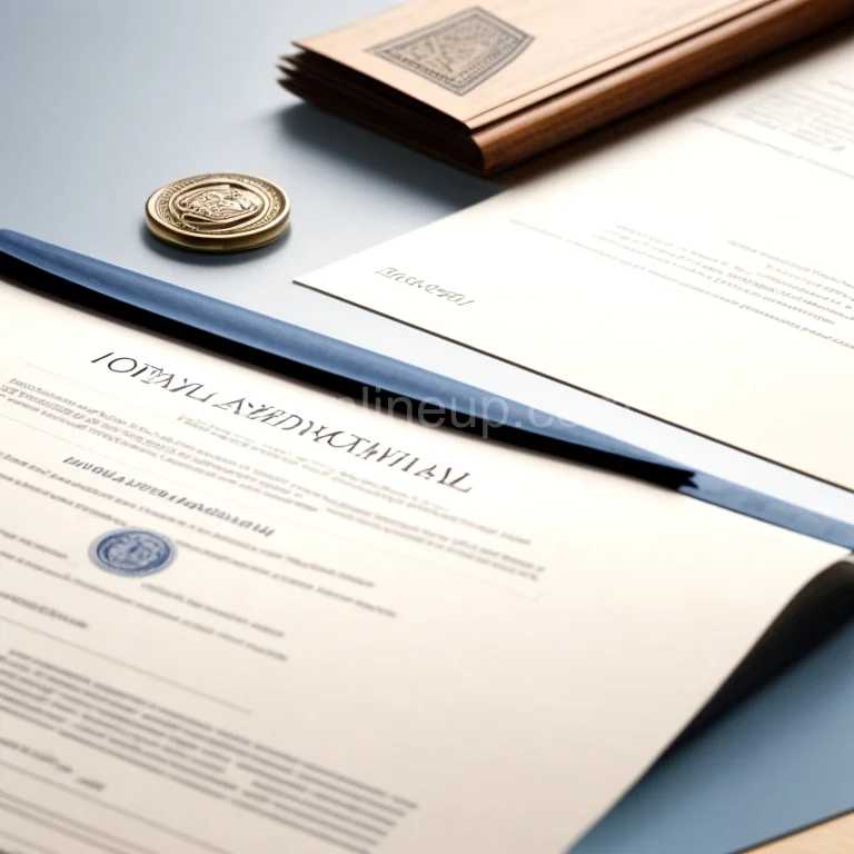 Notary stamp and document